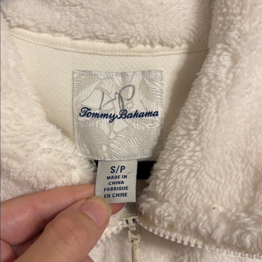 Tommy Bahama Ivory Sleeveless Vest - Picture 2 of 8